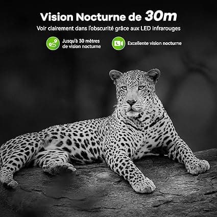 DEATTI Camera de Chasse Connectée Telephone, 4K 48MP HD Camera C