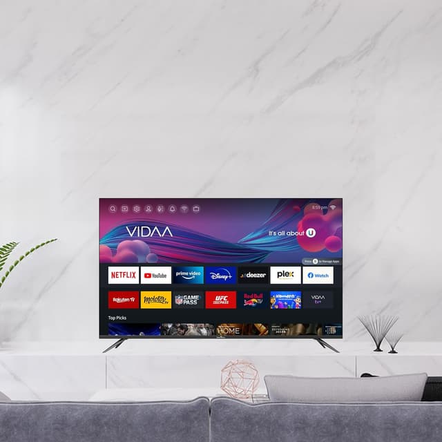 Smart Tech TV LED 4K UHD 55' (139 cm) Smart TV VIDAA - Molotov,
