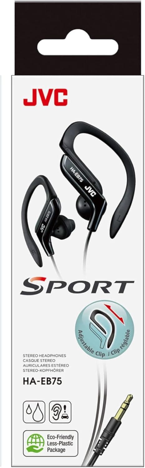JVC, Ecouteurs Clip Oreille Sport réglable pour Un Ajustement Pa