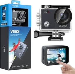 AKASO Caméra Sport 4K Etanche WiFi Action Caméra Sportive Ultra