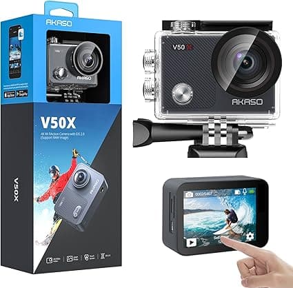 AKASO Caméra Sport 4K Etanche WiFi Action Caméra Sportive Ultra