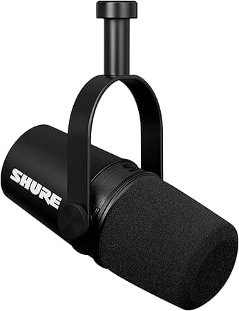 Shure MV7X XLR Podcast Microphone pour le Podcasting, l'enregist