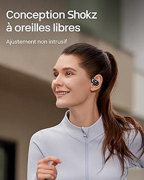 SHOKZ Écouteurs à Oreilles Libres OpenFit Air, Casque Bluetooth