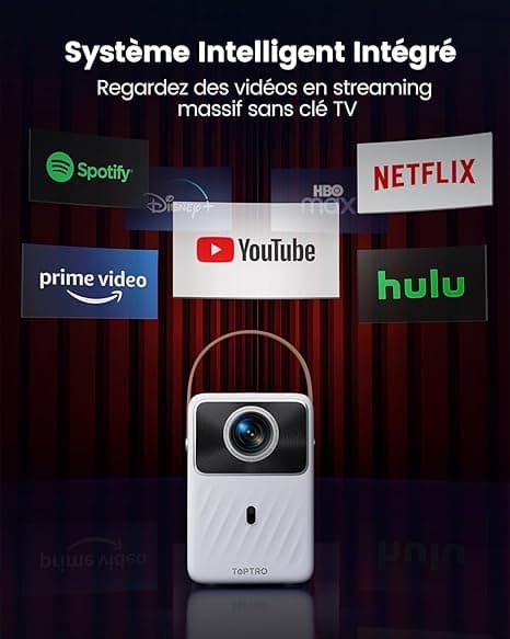 Vidéoprojecteur Portable, Videoprojecteur 5G WiFi Bluetooth Auto