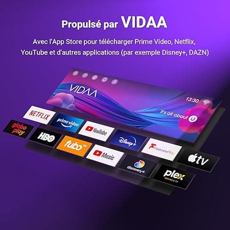 TuTu Smart TV 25 Pouces (64 cm) FHD LED WiFi Connectée Téléviseu