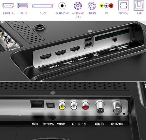 TuTu Smart TV 25 Pouces (64 cm) FHD LED WiFi Connectée Téléviseu