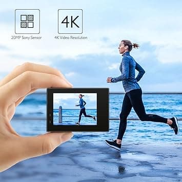 AKASO Caméra Sport Etanche 4K WiFi 20MP Action Cam Sportive Stab