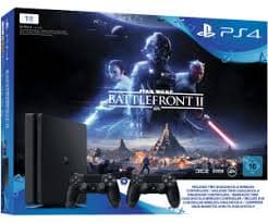 PlayStation 4 Slim 500Go - Noir + Star Wars Battlefront II