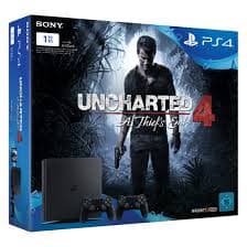PlayStation 4 Slim 500Go - Noir + Uncharted 4