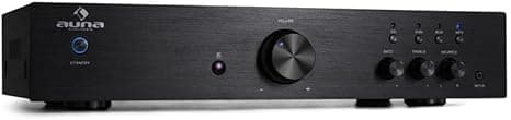 Auna Amplificateur Audio, HiFi Système Stéréo Recepteur, Ampli C