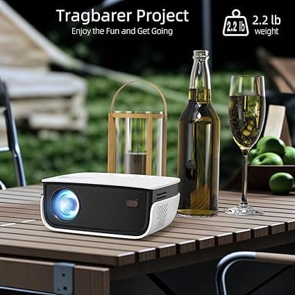 HOPVISION Mini Videoprojecteur, Projecteur Video Portable 1080P,