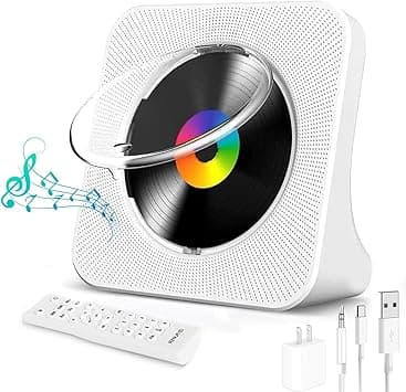 Lecteur CD Musique Bluetooth de Bureau, Portable, Chaine HiFi av