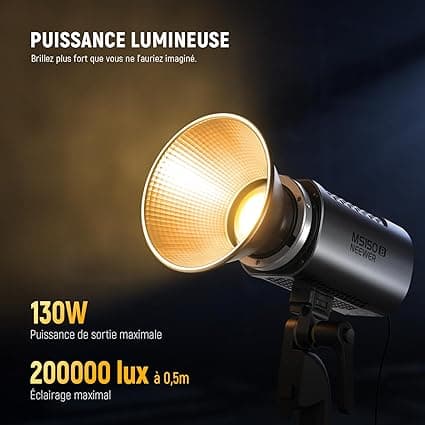 Neewer MS150B 130W COB Video Light avec 2.4G/Application Contrôl