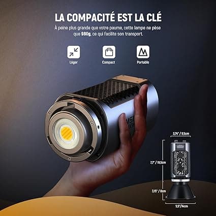 Neewer MS150B 130W COB Video Light avec 2.4G/Application Contrôl