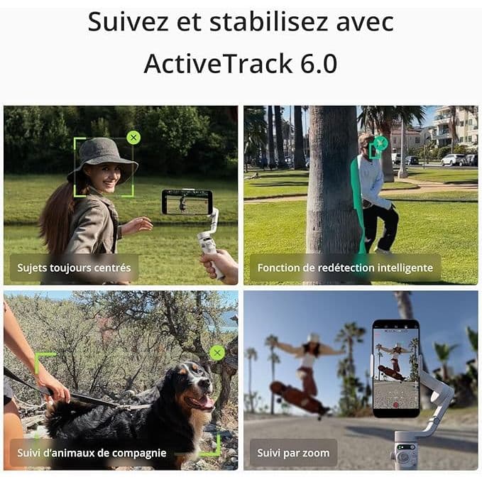 DJI Stabilisateur pour smartphone OSMO Mobile 6, en trois axes