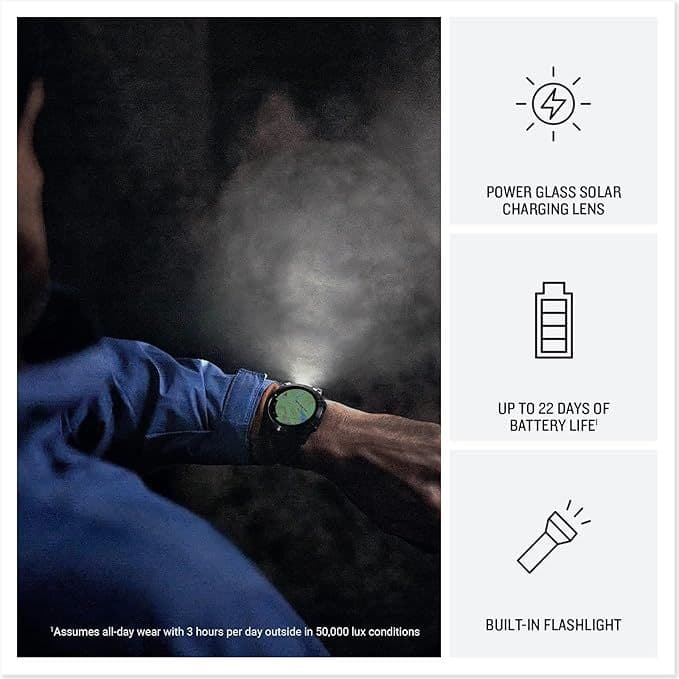 Garmin fēnix 7 Pro, Solar - Montre GPS multisports connectée