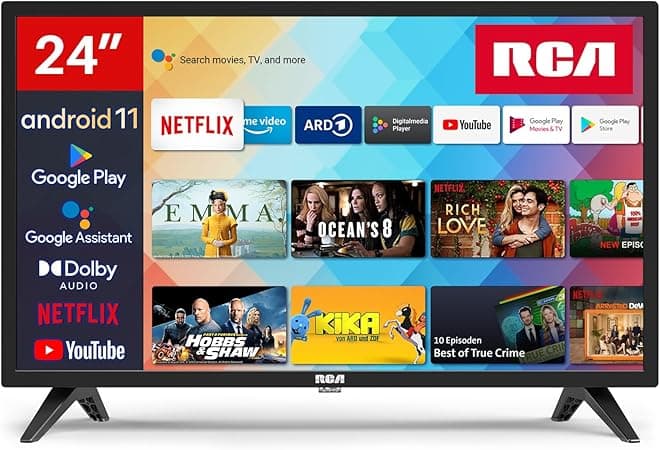 RCA Smart TV 24 Pouces (60cm) HD Téléviseurs Android TV avec WiF