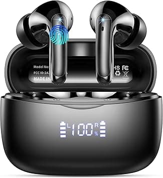 Ecouteurs Bluetooth sans Fil, Casque Bluetooth 5.3 avec HiFi Bas